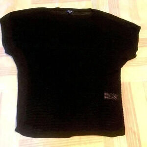 100%Rayon  (viscose) sleeveless see through knitted,relaxed fit Top